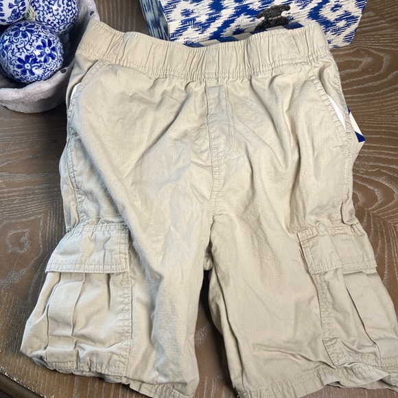 Big Boys Khaki Tan Adjustable Waist Cargo Pocket Summer Shorts - Picture 1 of 8